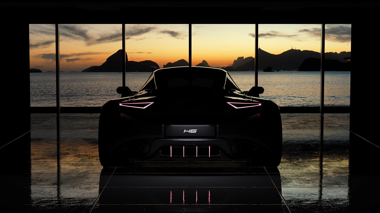 Detail of a hand-finished super car